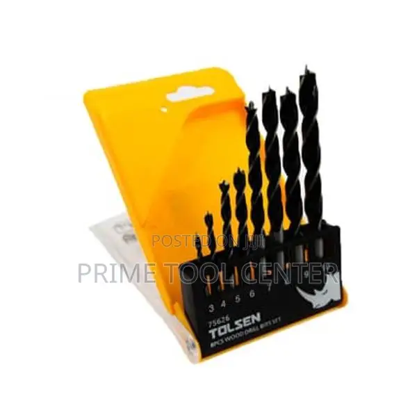 TOLSEN 8PCS WOOD DRILL BITS SET