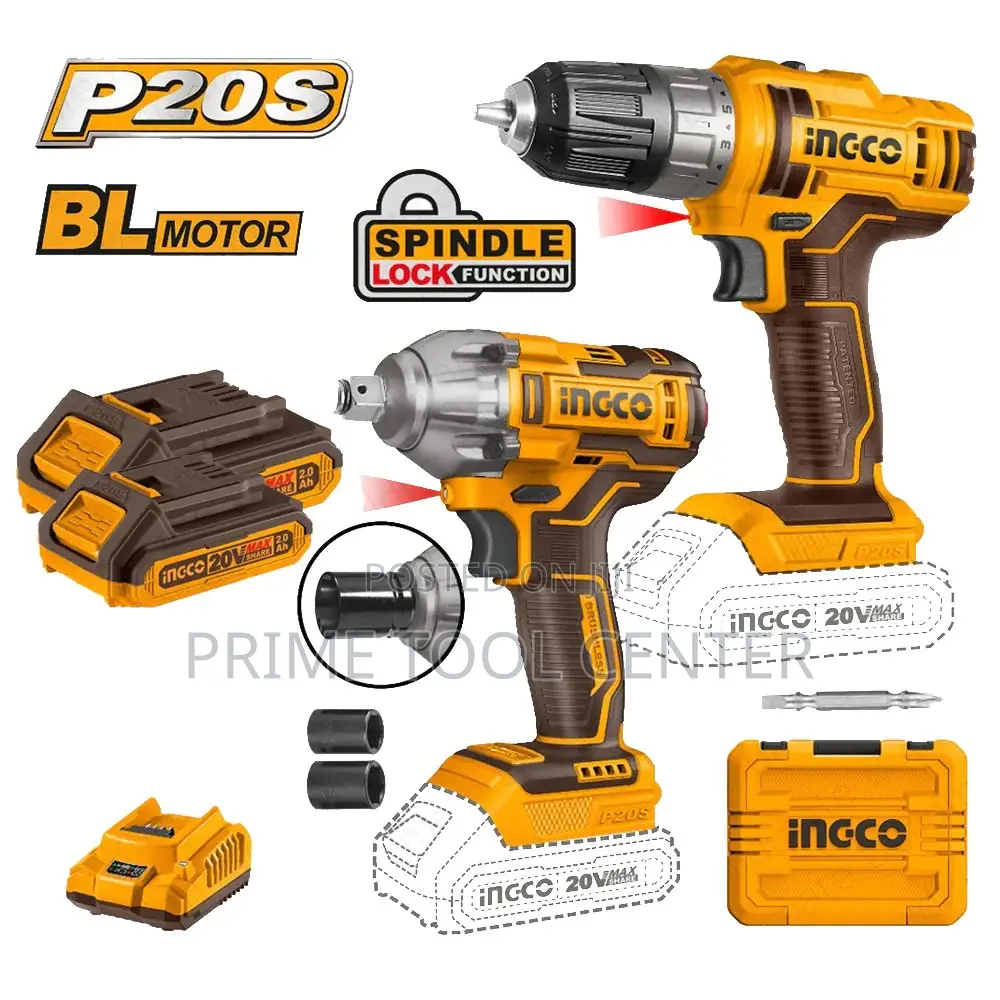 INGCO Lithium-Ion cordless 2 pcs combo kit