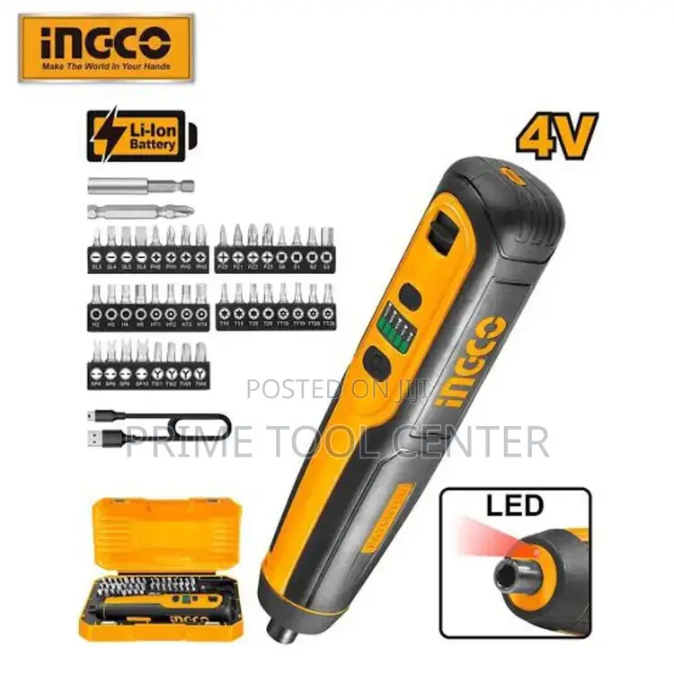 INGCO Lithium-Ion cordless screwdriver 4V