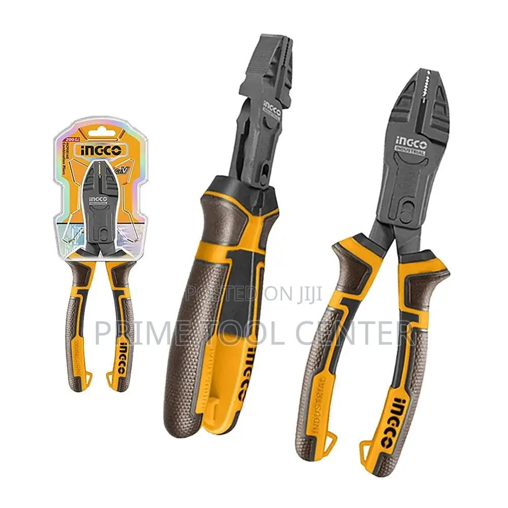 INGCO Compound action long nose pliers