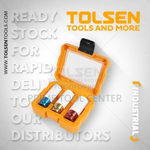 TOLSEN INDUSTRIAL DRIVE IMPACT SOCKET SET
