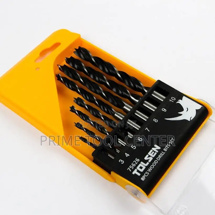 TOLSEN 8PCS WOOD DRILL BITS SET