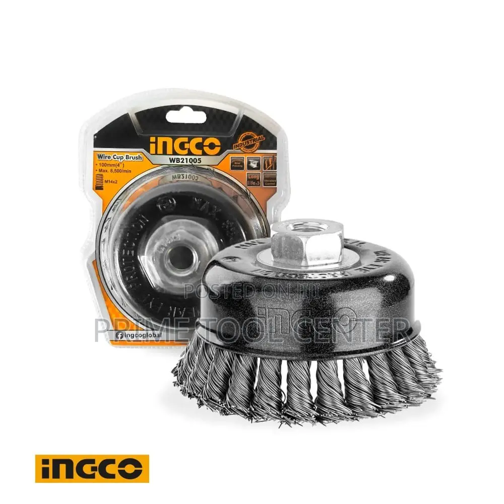 INGCO Wire cup brush Dia: 100mm, 4″