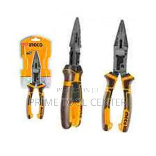 INGCO Compound action long nose pliers