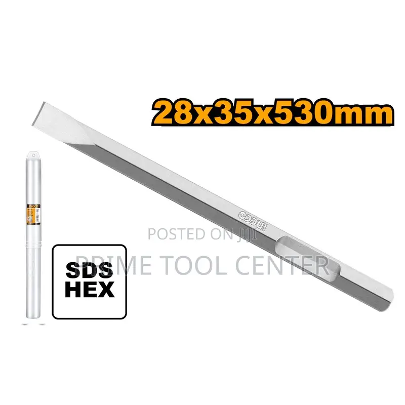 INGCO Hex chisel 28X35X 530mm,flat