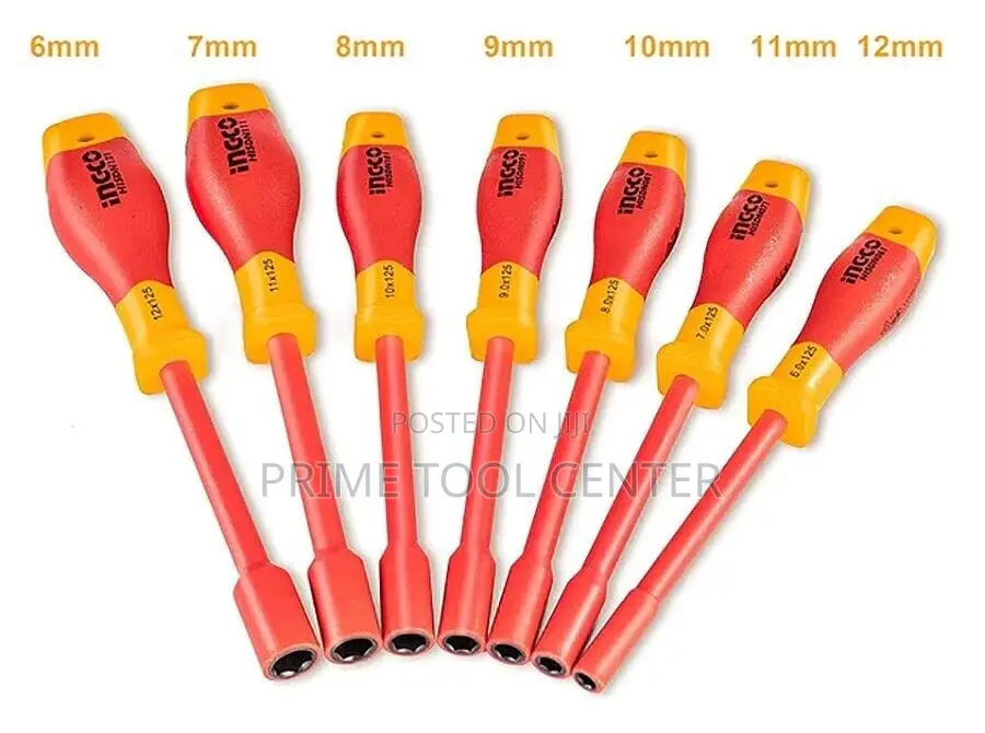 INGCO 7 Pcs insulated nut screwdriver set