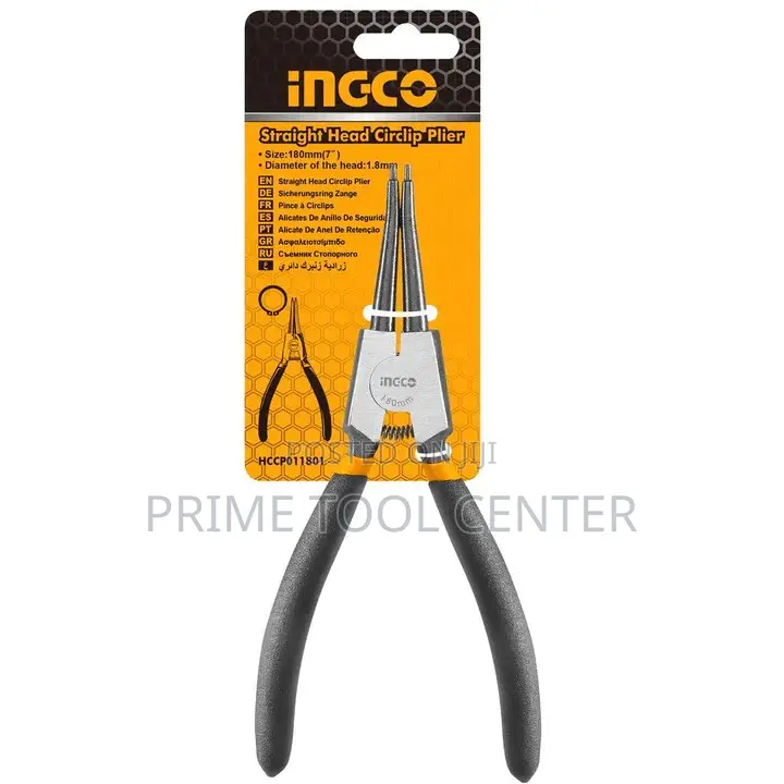 INGCO Circlip pliers Size:7″/180mm