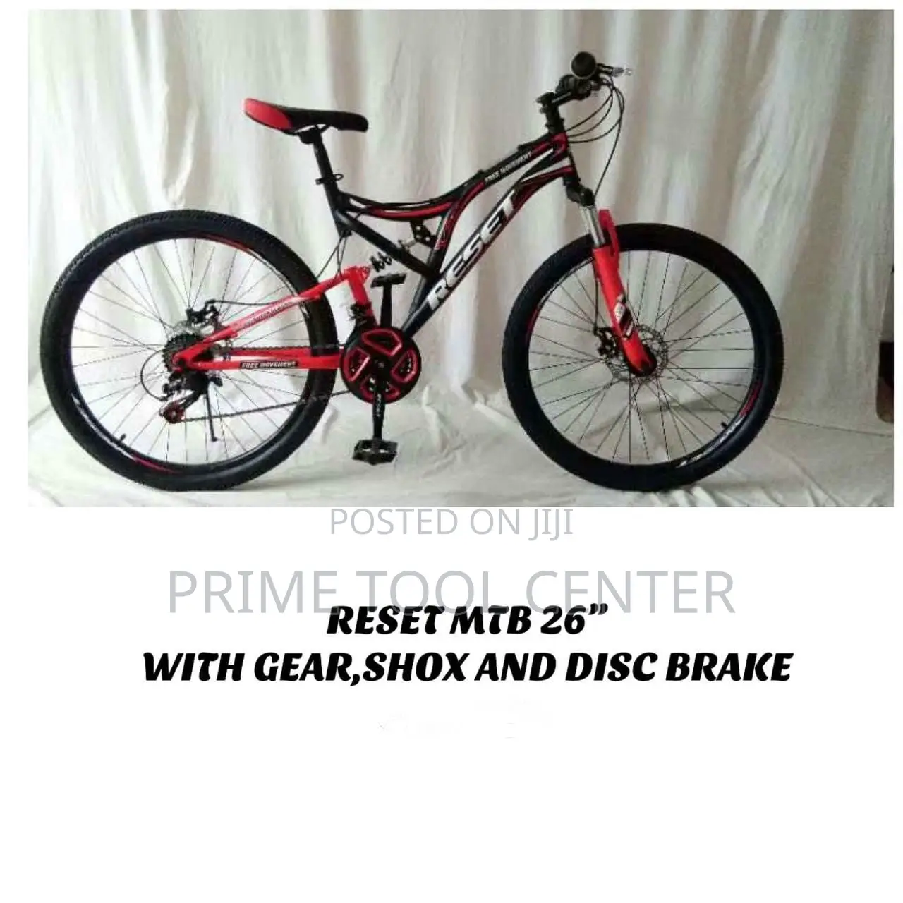 RESET BIKE MTB 26″WITH GEAR,SHOX AND DISC BRAKE