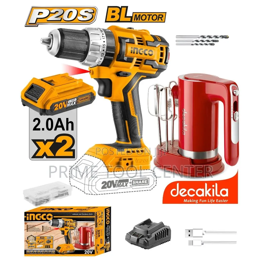 INGCO Lithium-ion cordless 2 Pcs combo kit