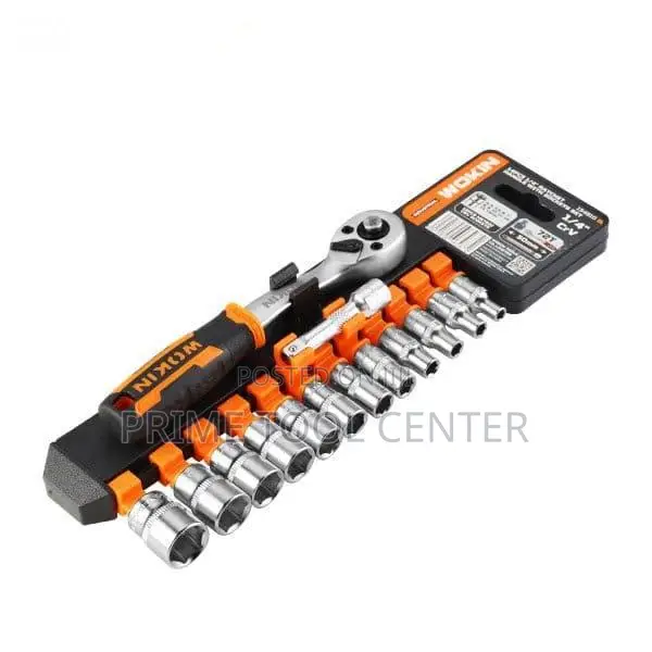 Wokin 14 PCS 1/4″ RATCHET WITH SOCKETS SET