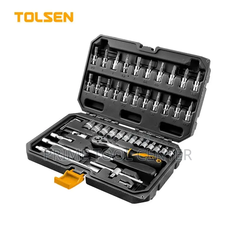 TOLSEN INDUSTRIAL 46 PCS 1/4″ SOCKET SET