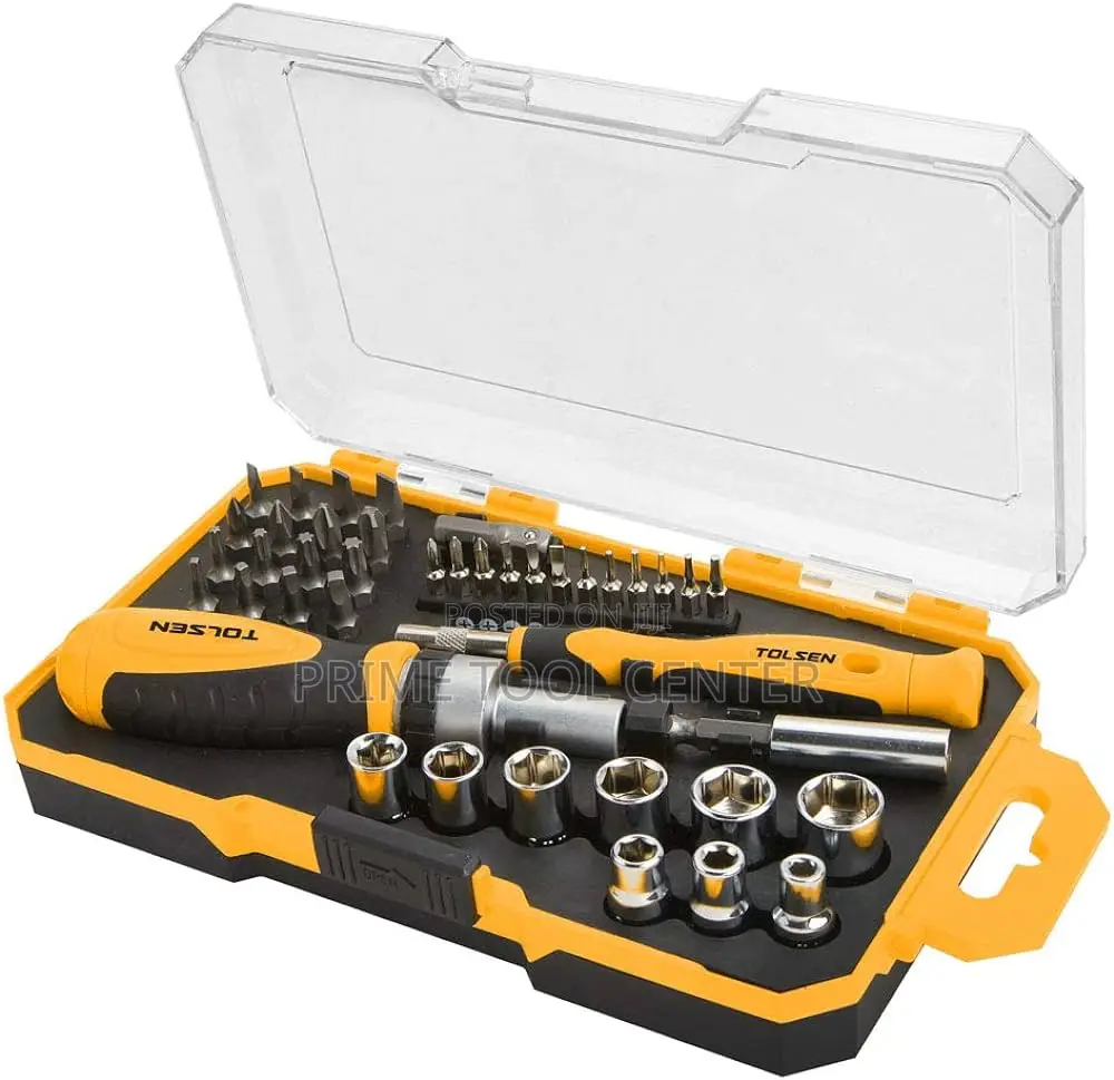 TOLSEN 42PCS BIT & SOCKET SET