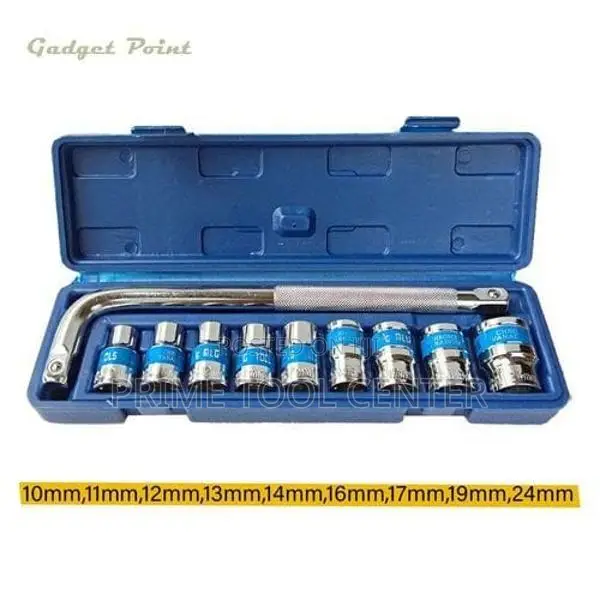 10 Pcs Box Socket Spanner Set