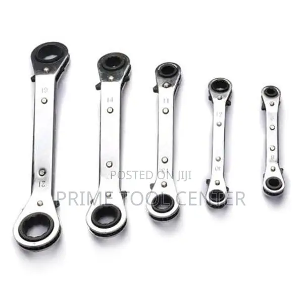 5 Piece Metric Steel Ratcheting Wrench Set