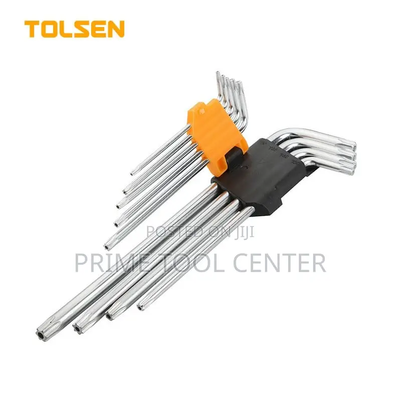 9pcs torx extra long arm hex key set