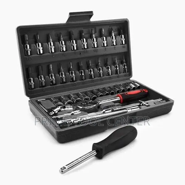 46 Pcs 1/4” Drive Socket Wrench Set