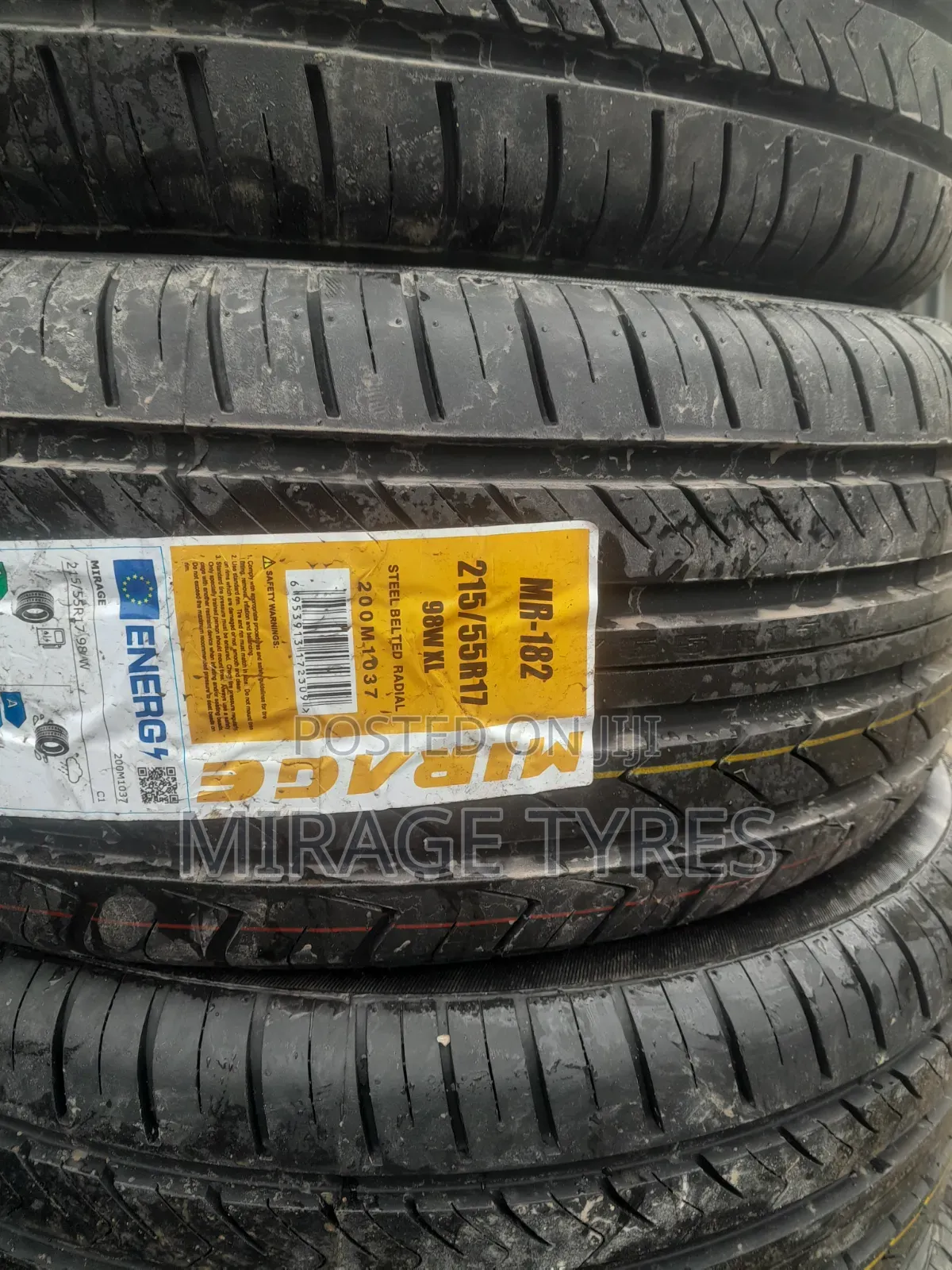 Brand New Mirage Tyres 215/55r17 - High Quality Durable