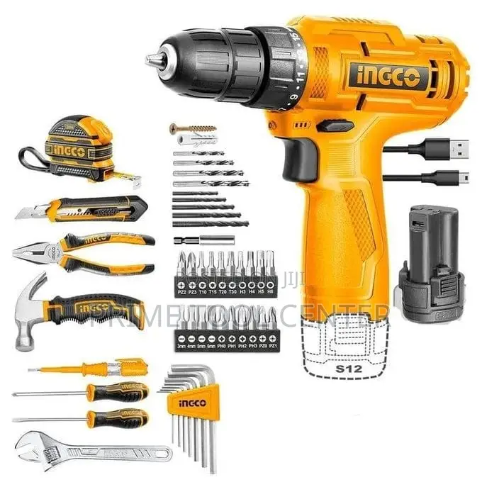 INGCO 89 Pcs Tools set 12V