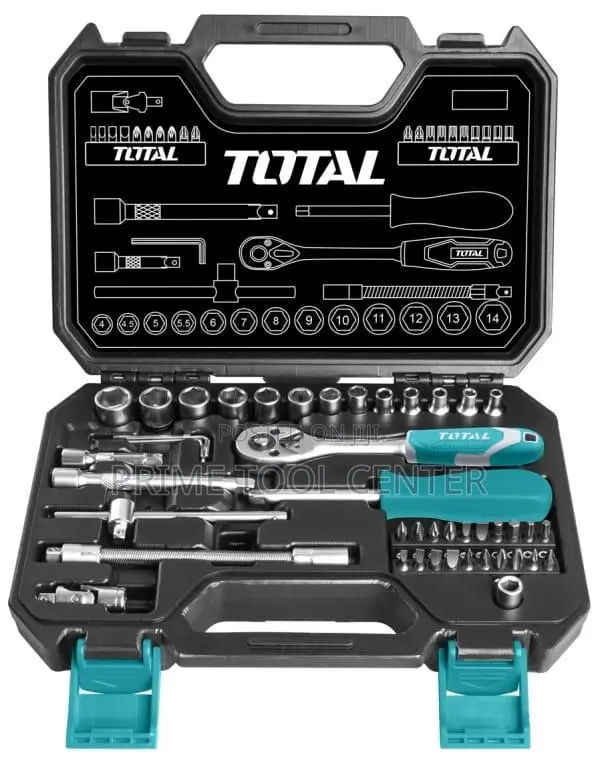 Total 45Pcs 1/4″ socket set