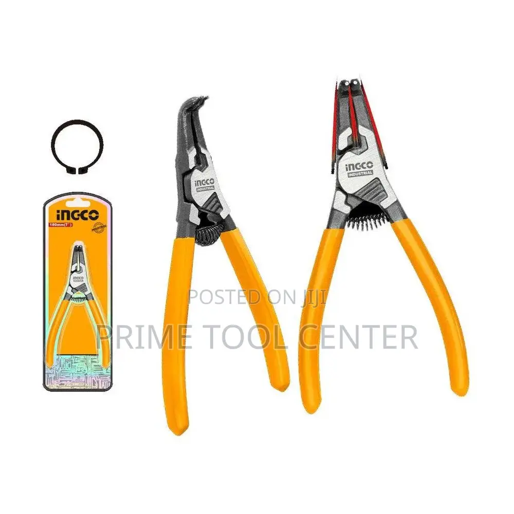 INGCO Circlip pliers Size:7″/180mm