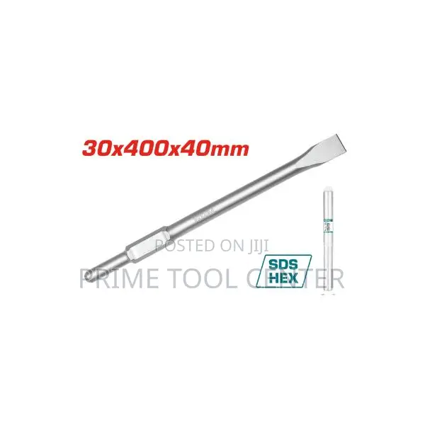 Total Hex chisel 30 X400X 35mm,flat