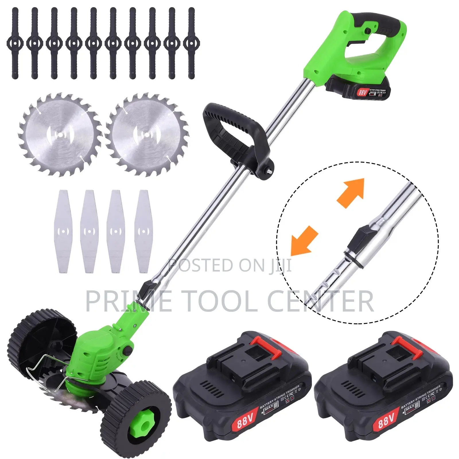 Cordless grass trimmer with 48v battery