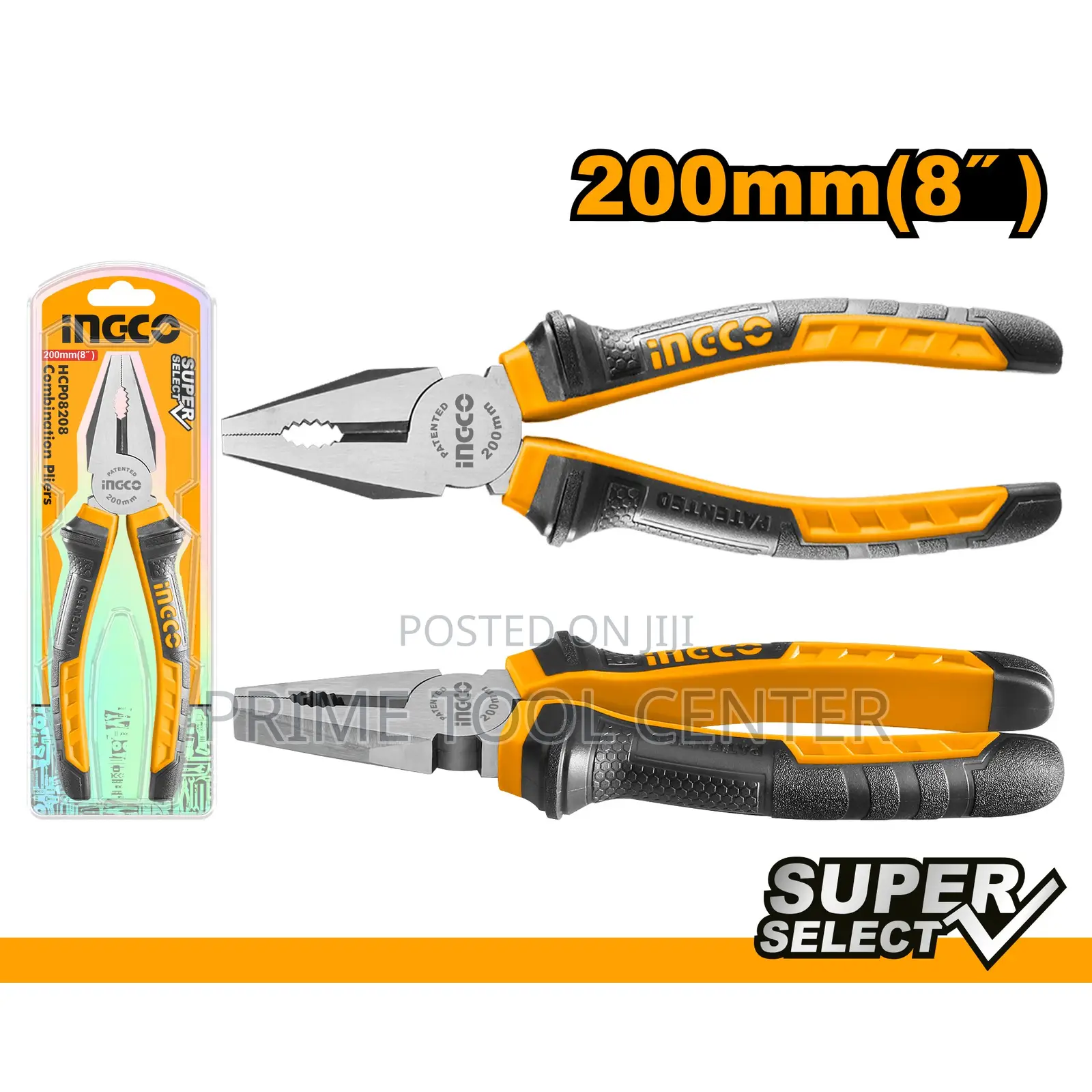 INGCO Combination pliers Size:8″/200mm