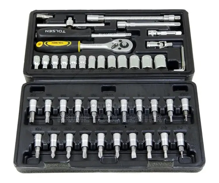 TOLSEN INDUSTRIAL 46 PCS 1/4″ SOCKET SET
