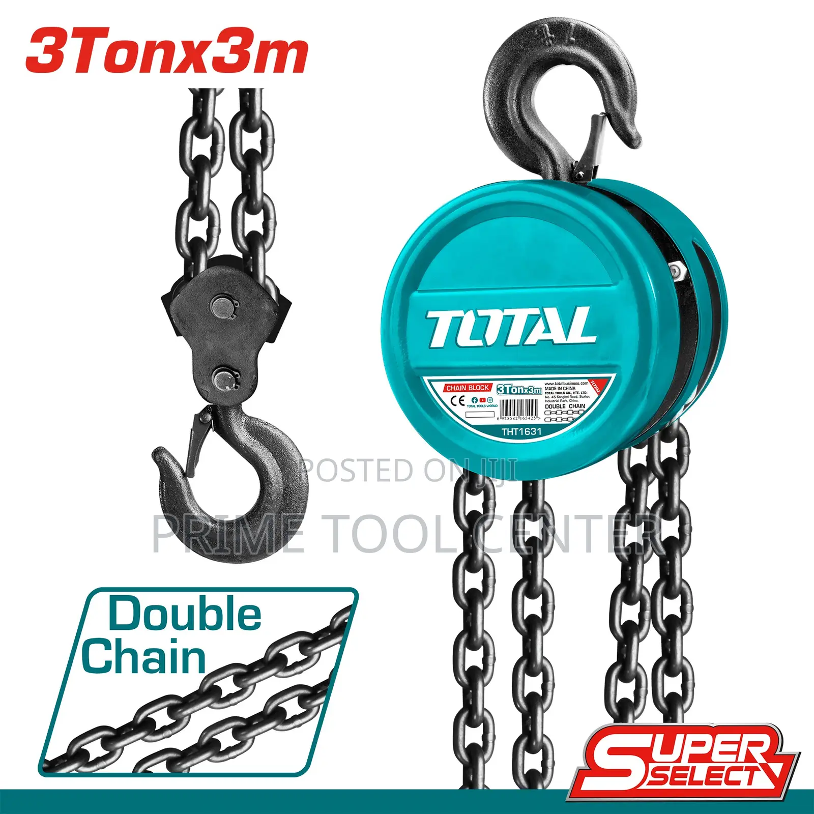 TOTAL Chain block lift weight:3Ton