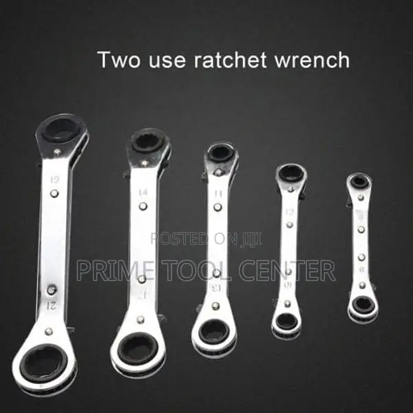 5 Piece Metric Steel Ratcheting Wrench Set
