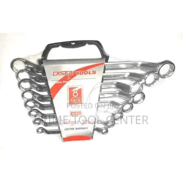 8Pc Double Ring Spanner/Wrench Set
