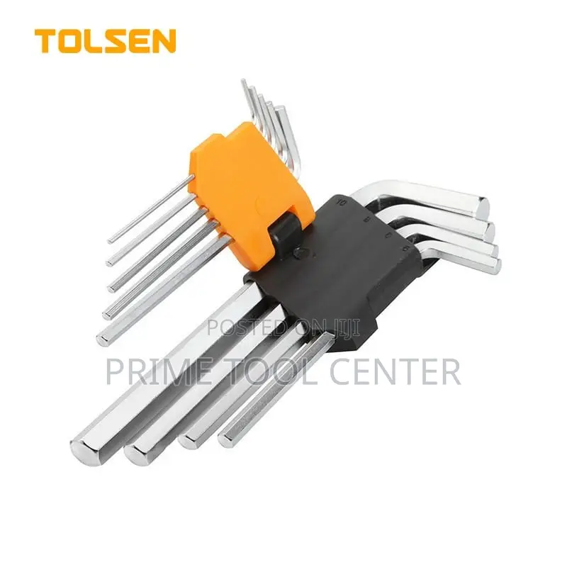 9pcs long arm hex key set