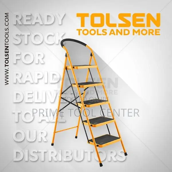 5 Step Steel Ladder 150kg