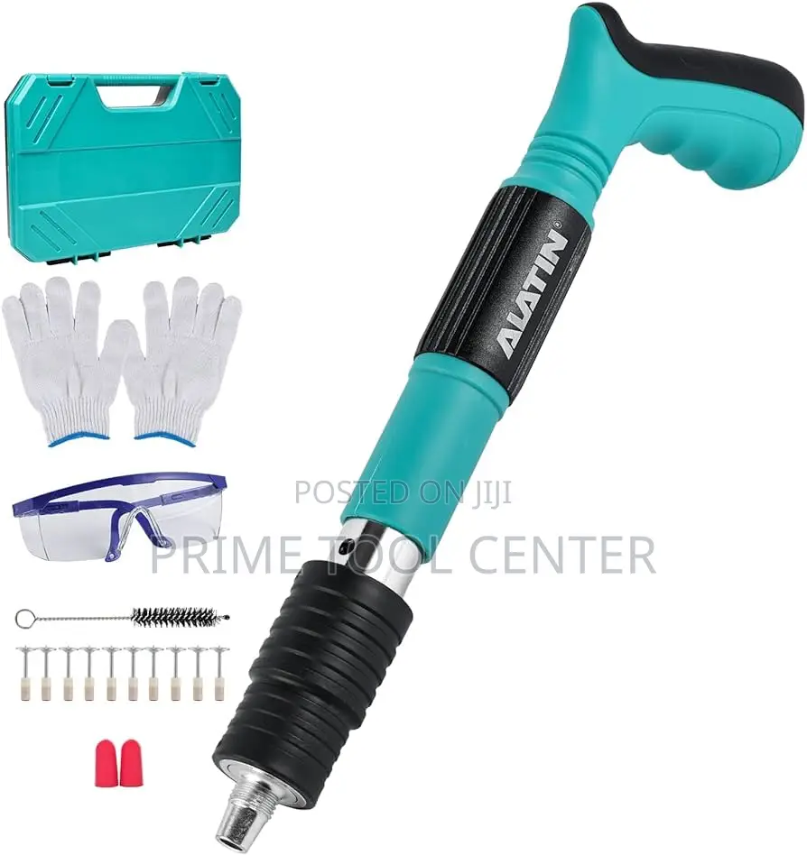 Portable concrete and steel nail gun