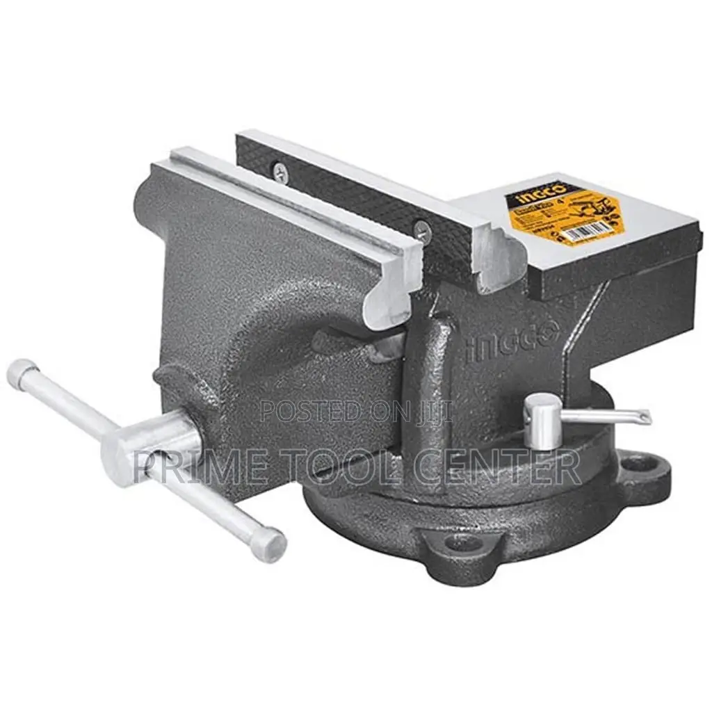 INGCO Bench vice Swivel base Size：4″ :6.7kg