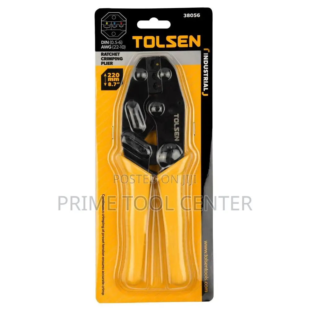 RATCHET CRIMPING PLIERS 8.7″/ 220MM