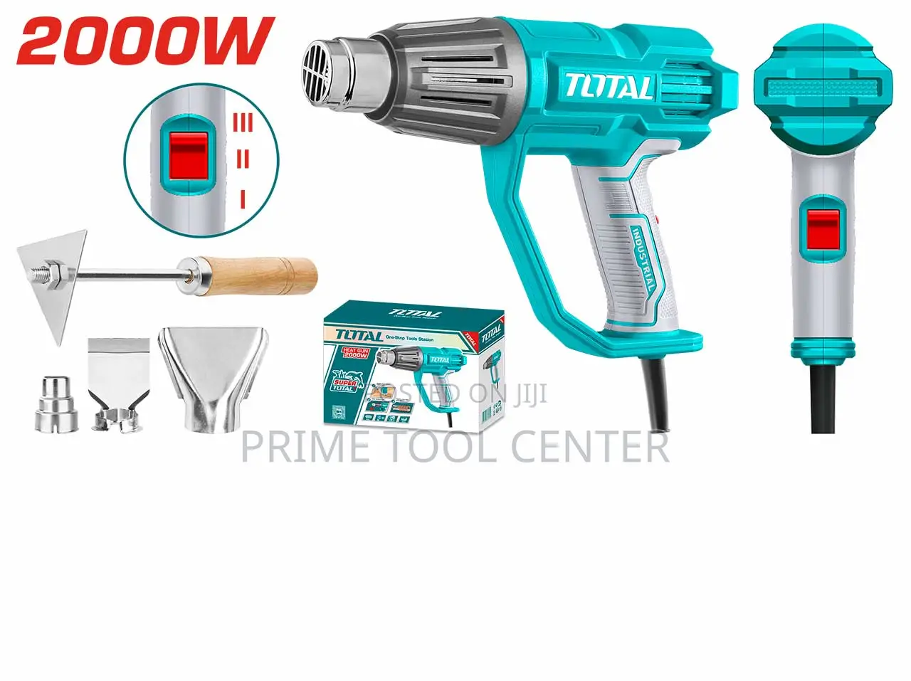 Total Heat gun Input power: 2000W
