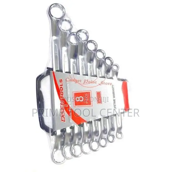 8Pc Double Ring Spanner/Wrench Set