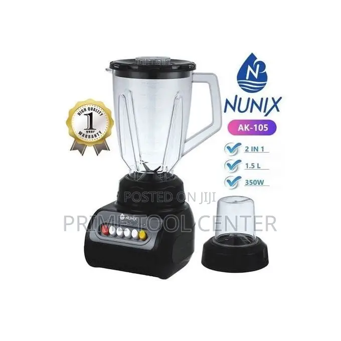Nunix AK-105 – 2 In 1 Blender 350W