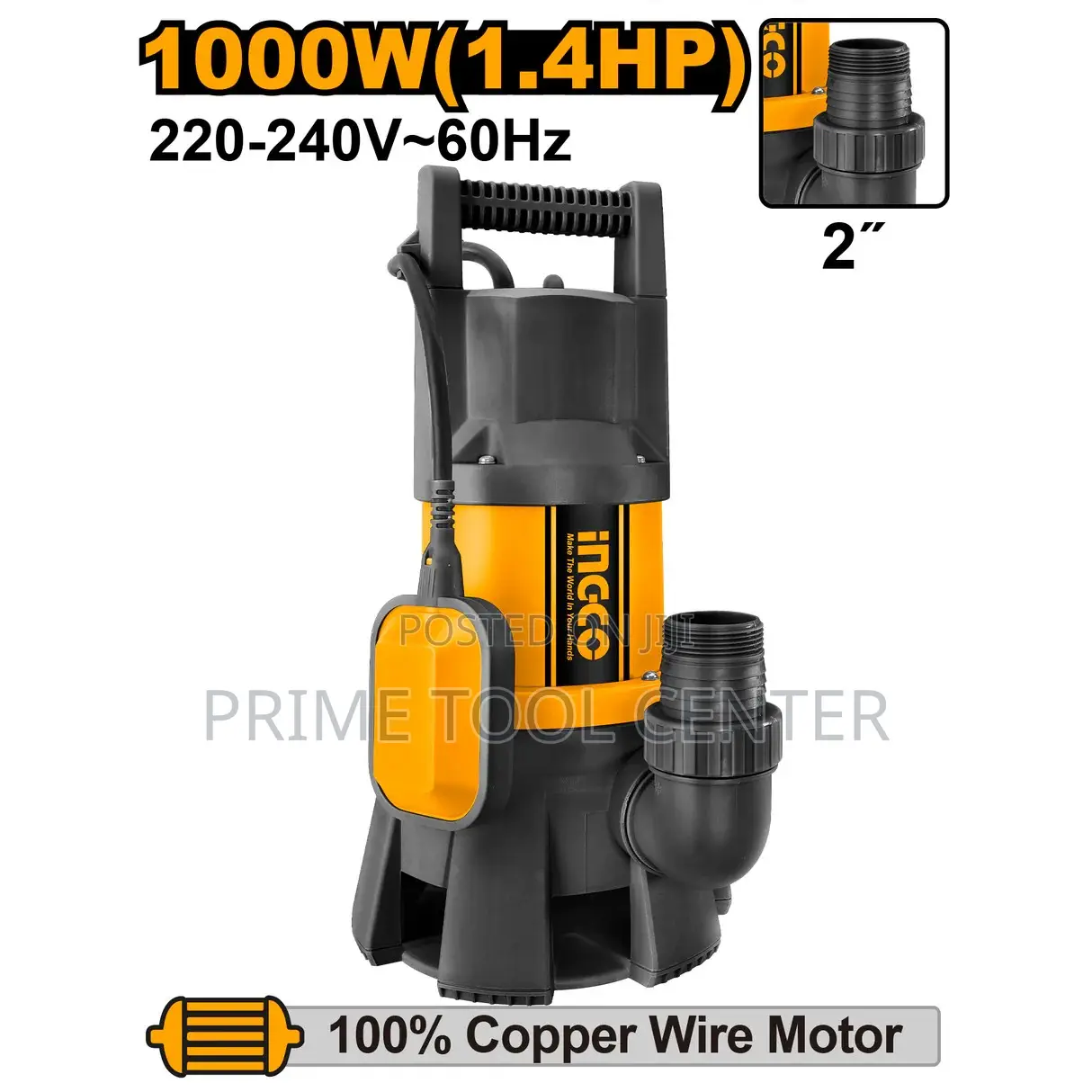 INGCO Sewage submersible pump 1000W