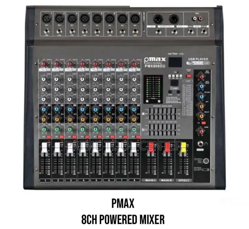 PMAX 8CH Powered Mixer