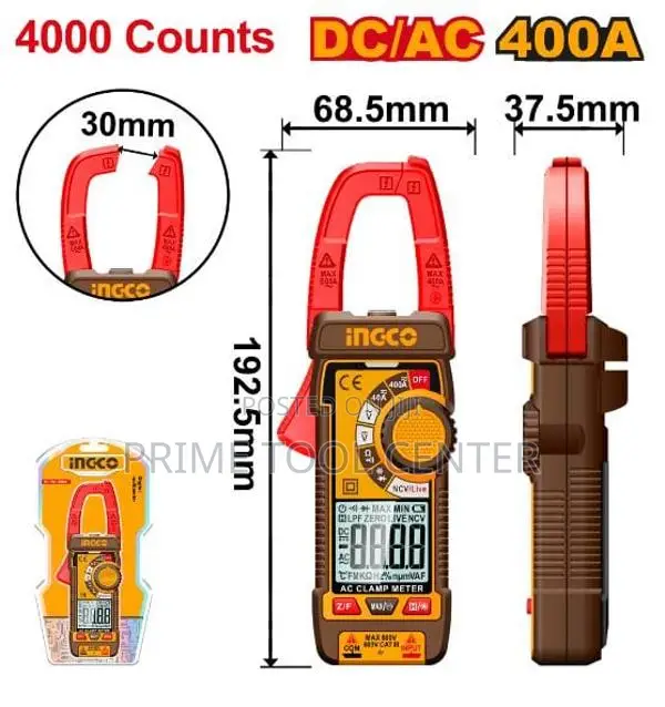 INGCO Clamp Meter 4000 Counts
