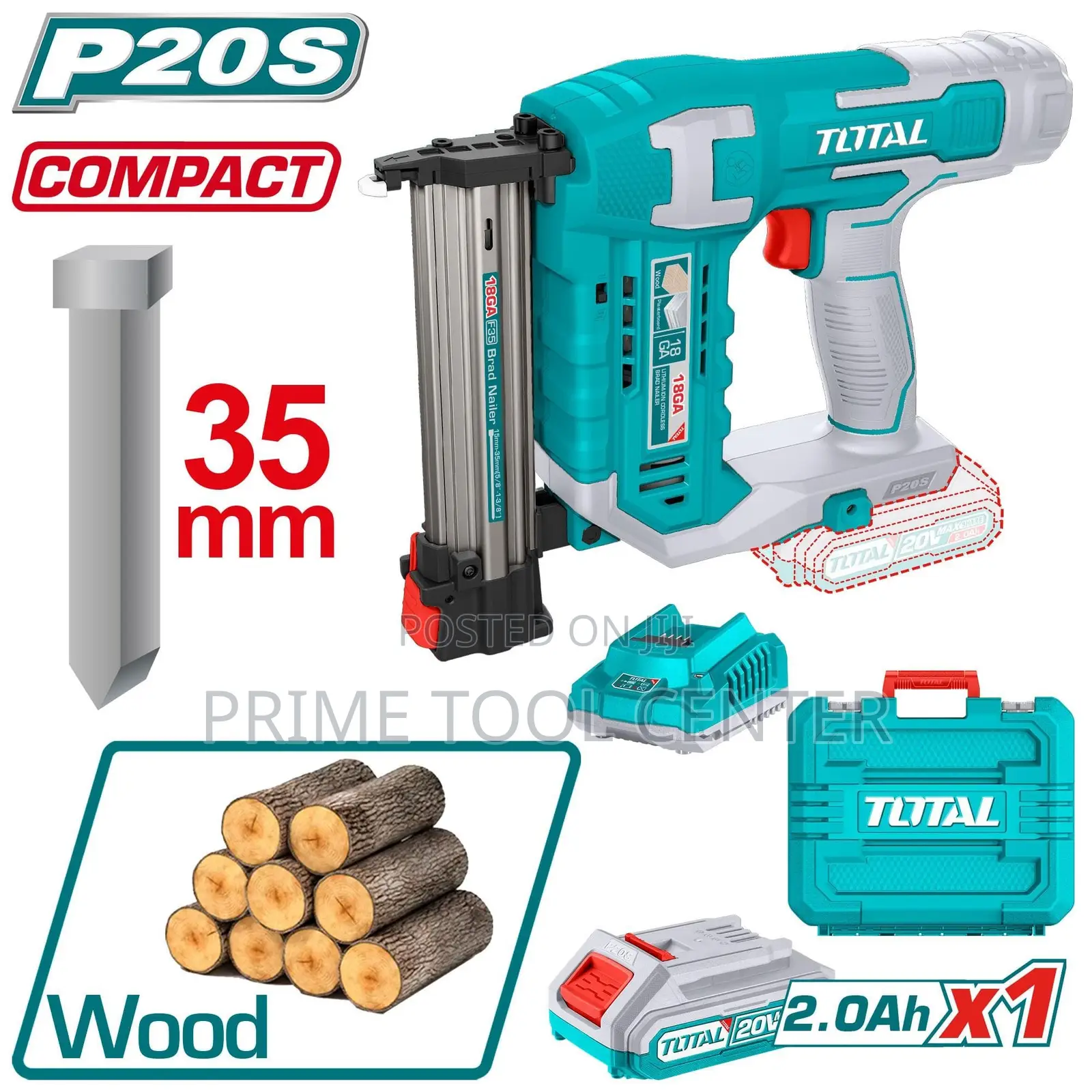 Quality Total Cordless brad nailer 20V TCBNLI3508
