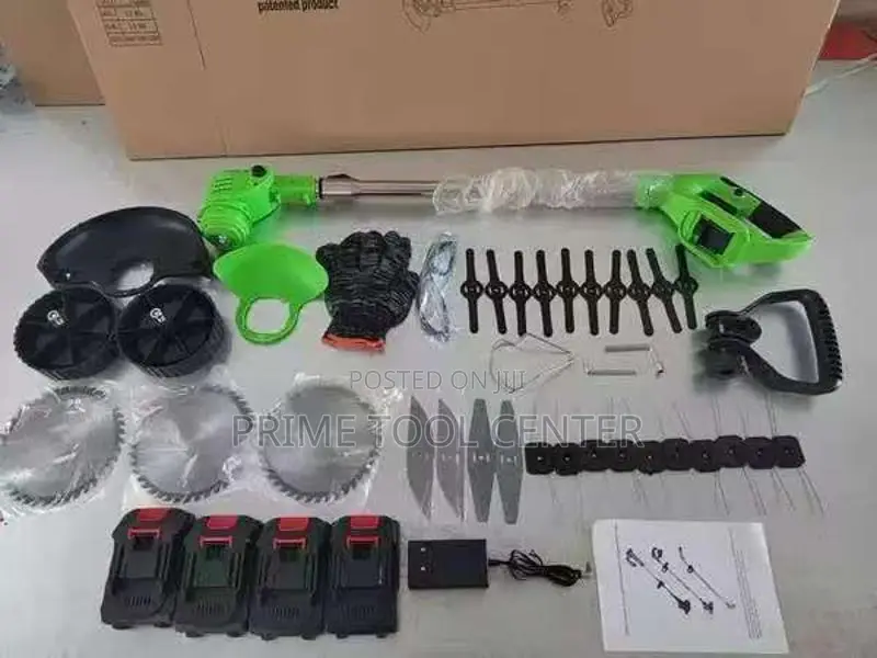 4 battery packs cordless brush cutter