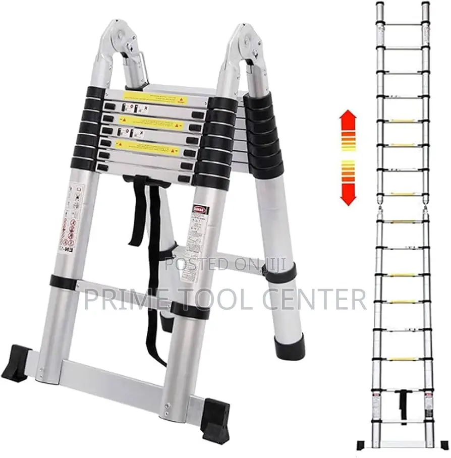 Double sided telescopic ladder 2.8M+2.8M