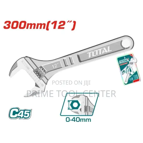 Total Adjustable wrench Length:300mm(12″)