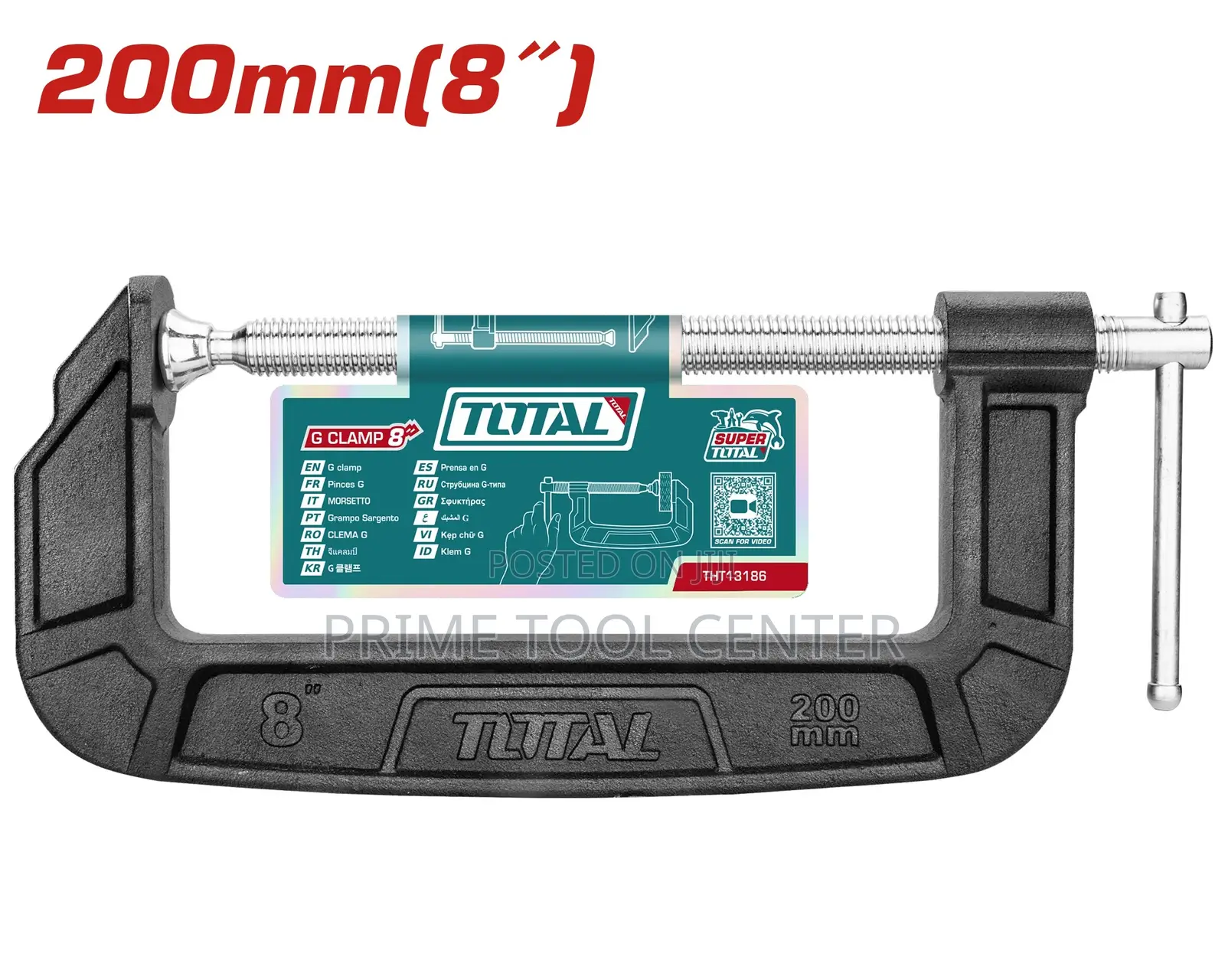 Total G clamp Size:8”