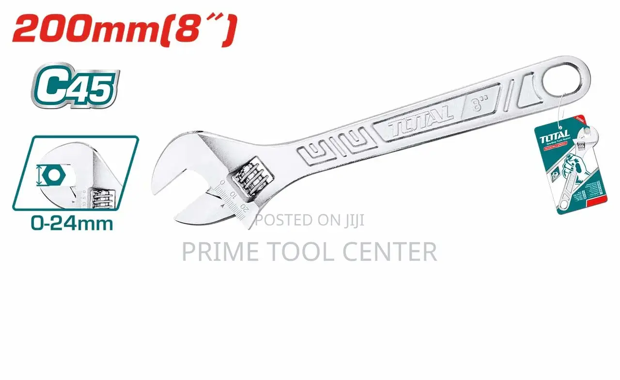 Total Adjustable wrench Length:200mm(8″)