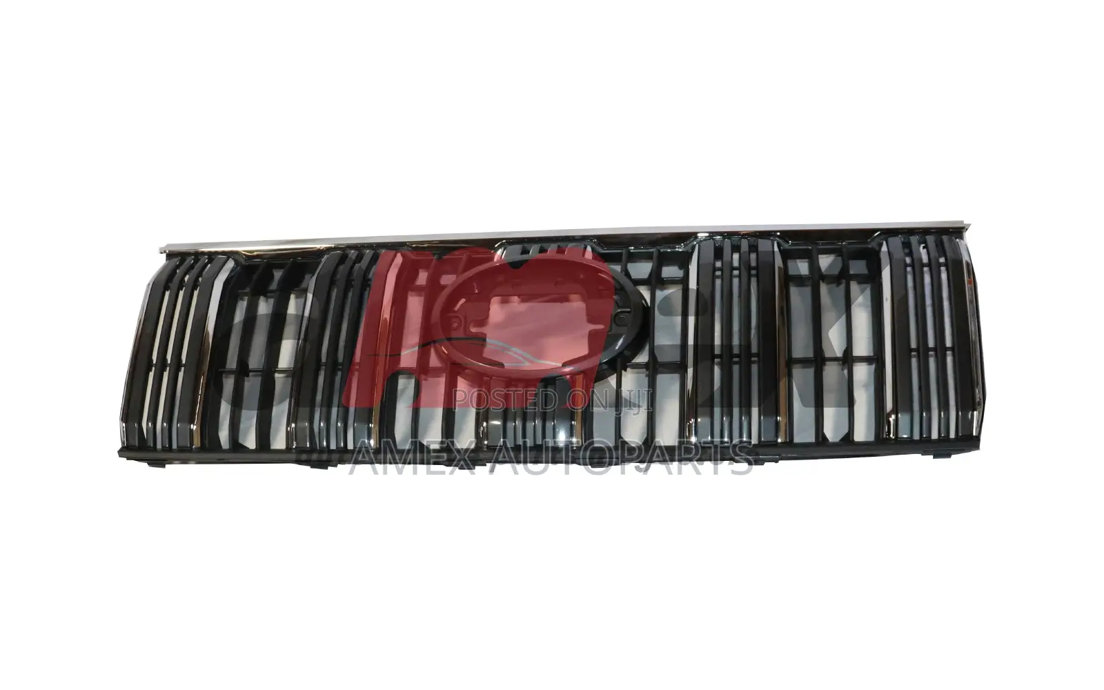 Front Grille Toyota Land Cruiser Prado 150 2018 Chrome Silver OEM Type