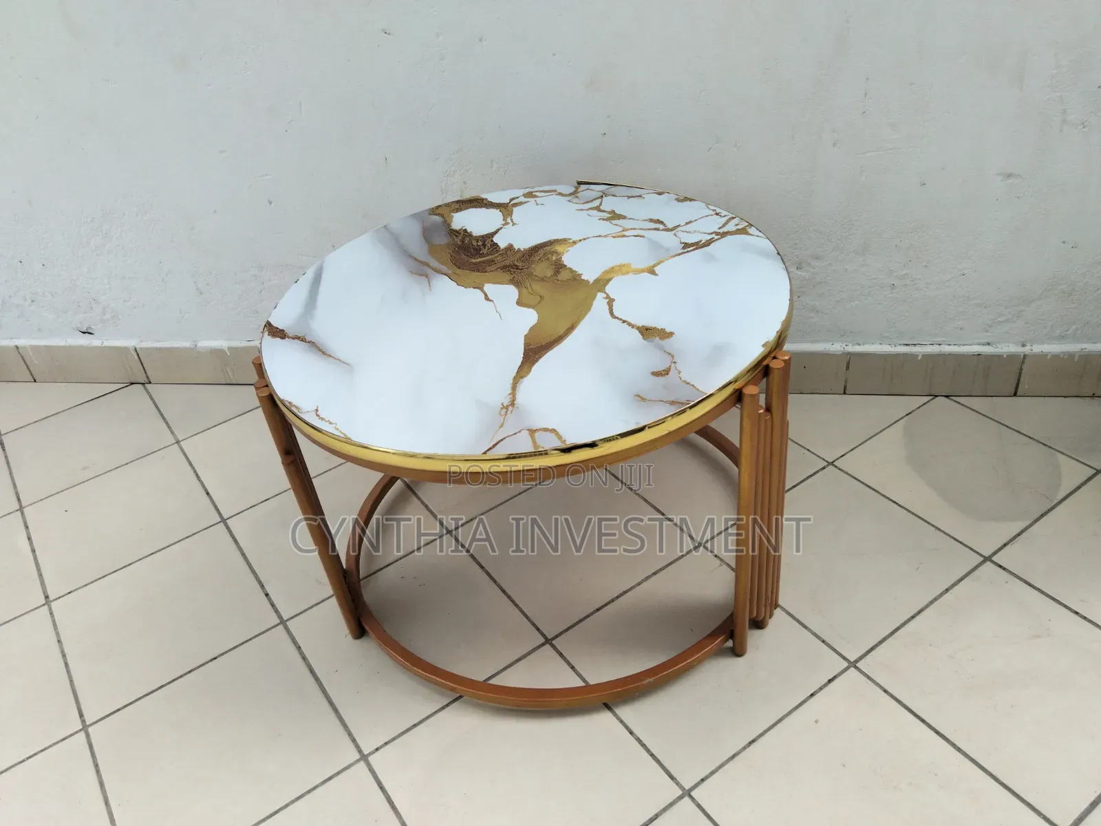 Round Marble Top Coffee Table